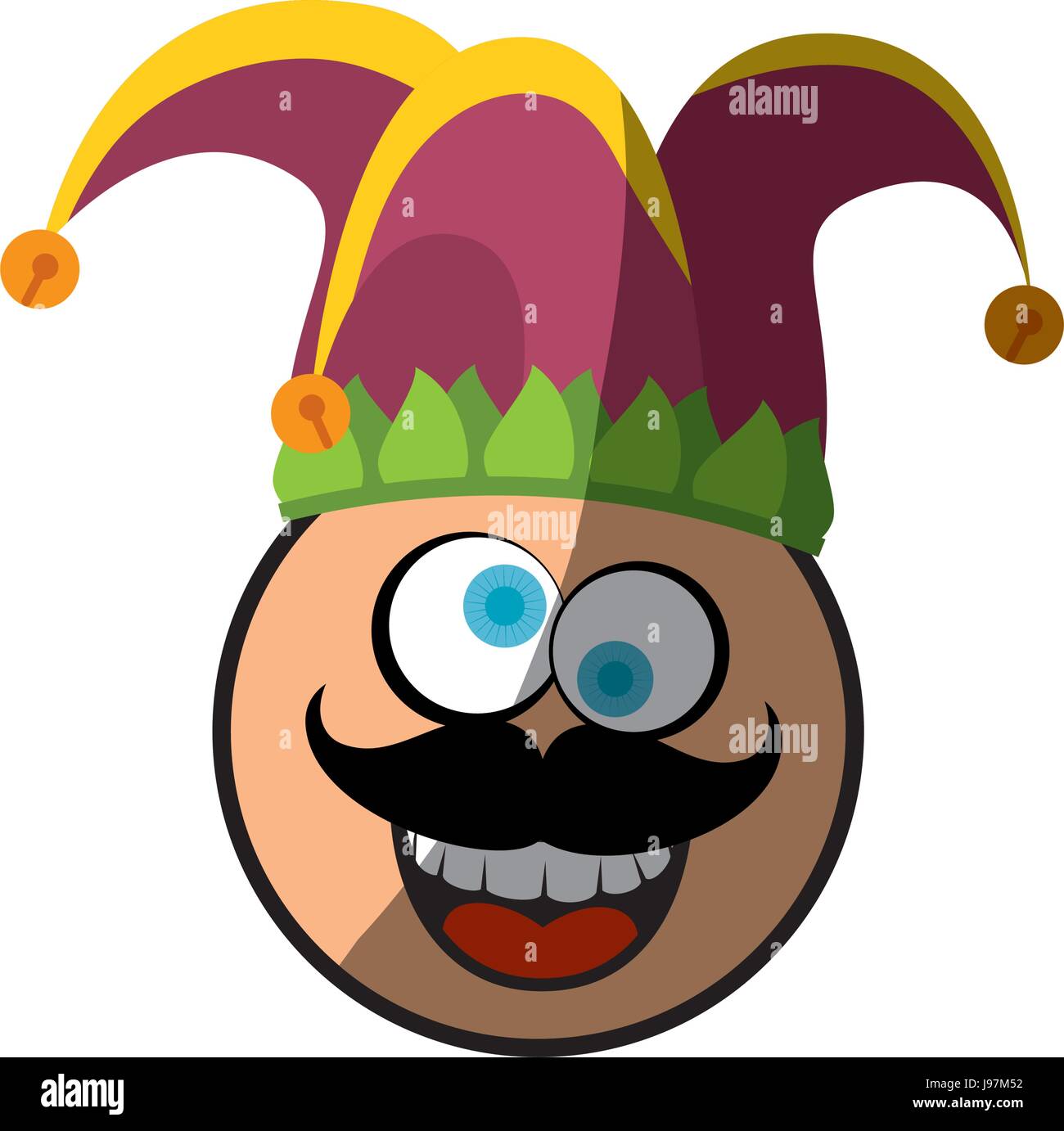 Jester clown cartoon Stock Vector Image & Art Alamy