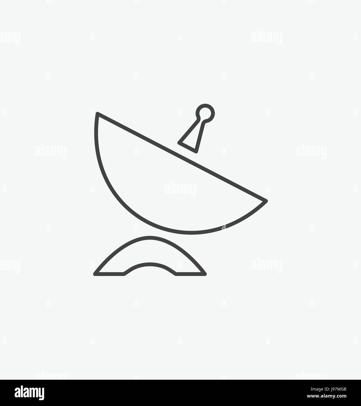 Satellite signal dish receiver icon Stock Vector Image & Art Alamy