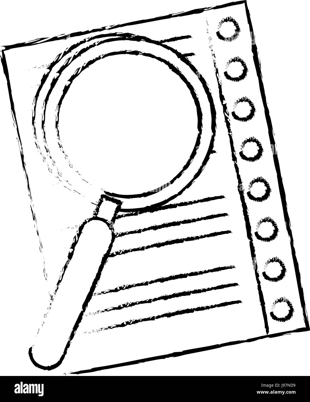 Lupe checking sheet Stock Vector Image &amp; Art - Alamy