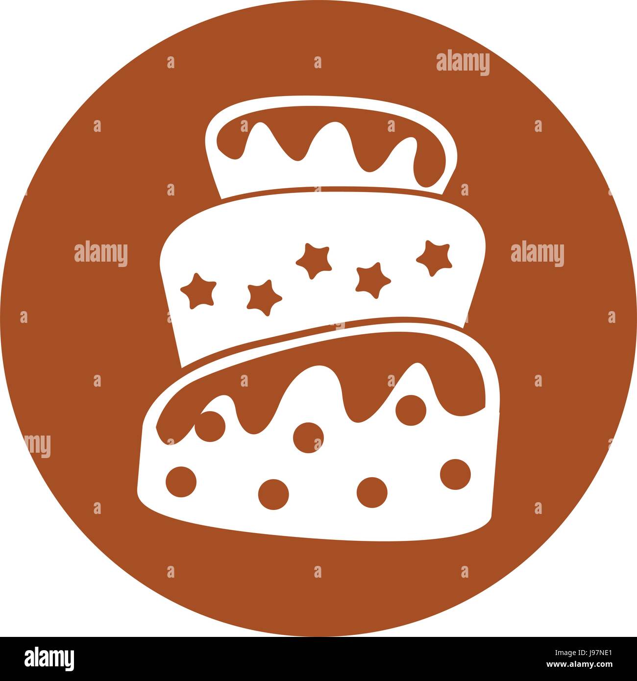 delicious cake celebration icon Stock Vector Image & Art - Alamy