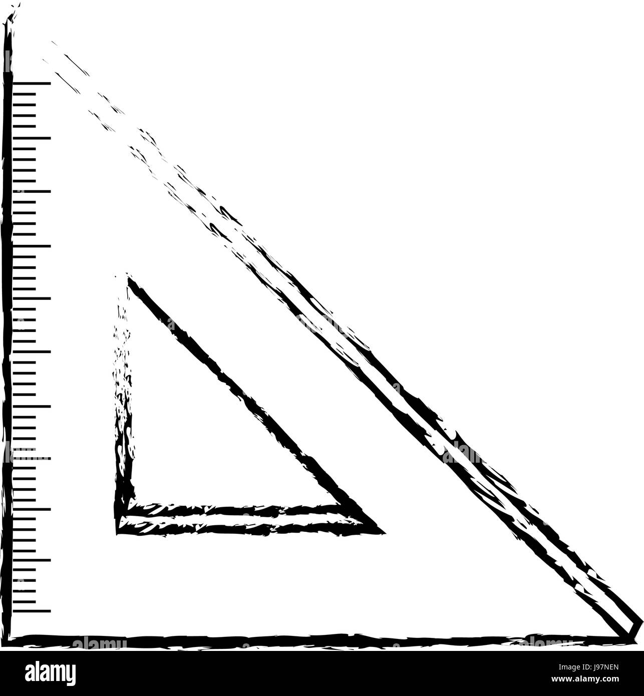 triangle ruler isolated Stock Vector Image & Art Alamy