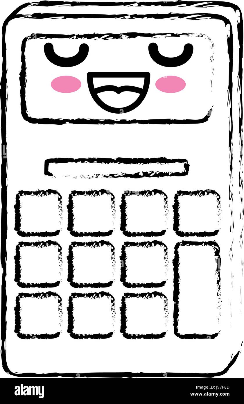 Pink Icon Kawaii Calculator