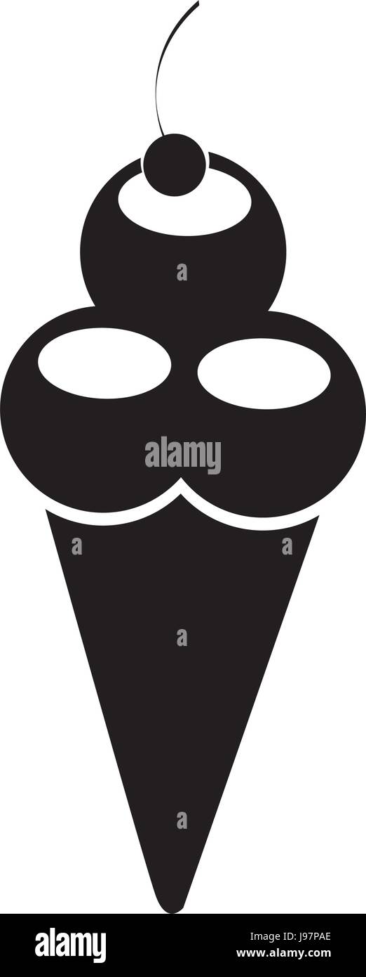Delicious ice cream cone Stock Vector Image & Art - Alamy