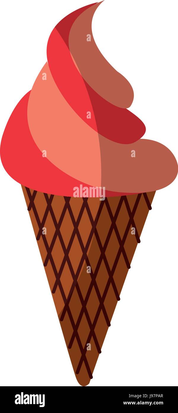 Delicious ice cream cone Stock Vector Image & Art - Alamy