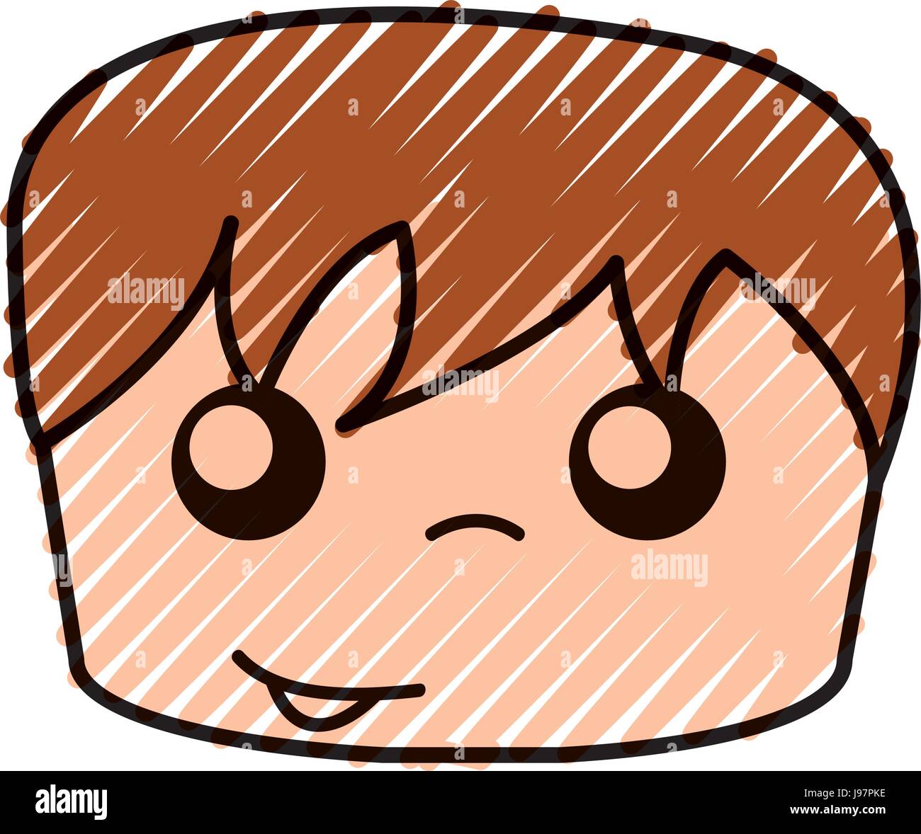 cute boy head drawing icon Stock Vector Image & Art - Alamy