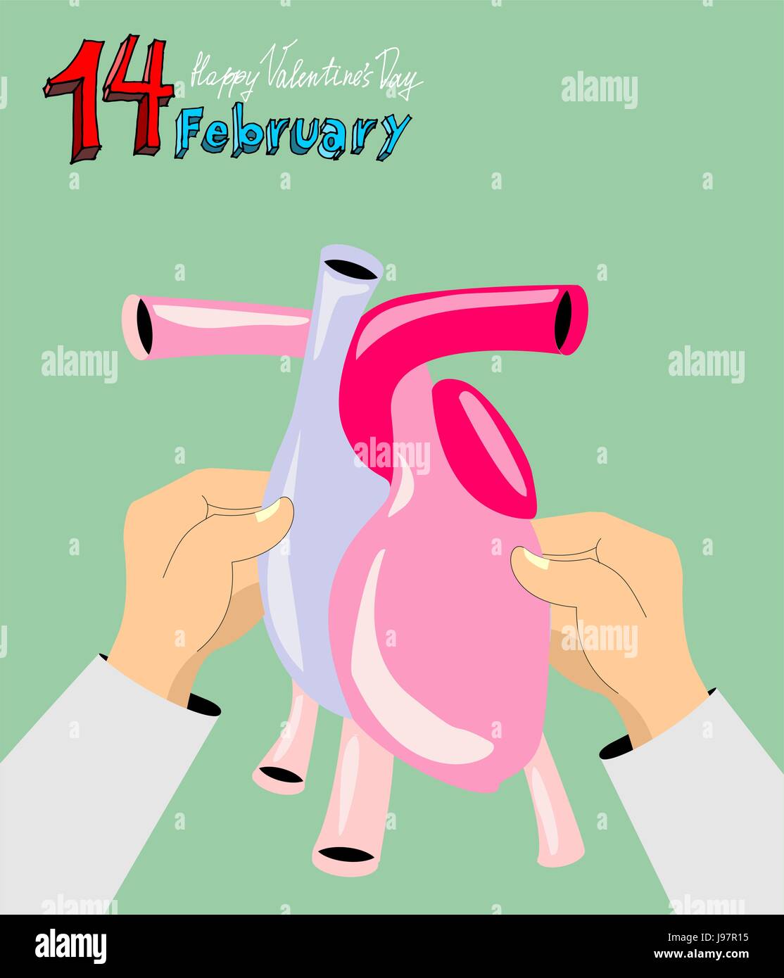 Valentine's Day greeting. Februa Stock Vector Image & Art Alamy
