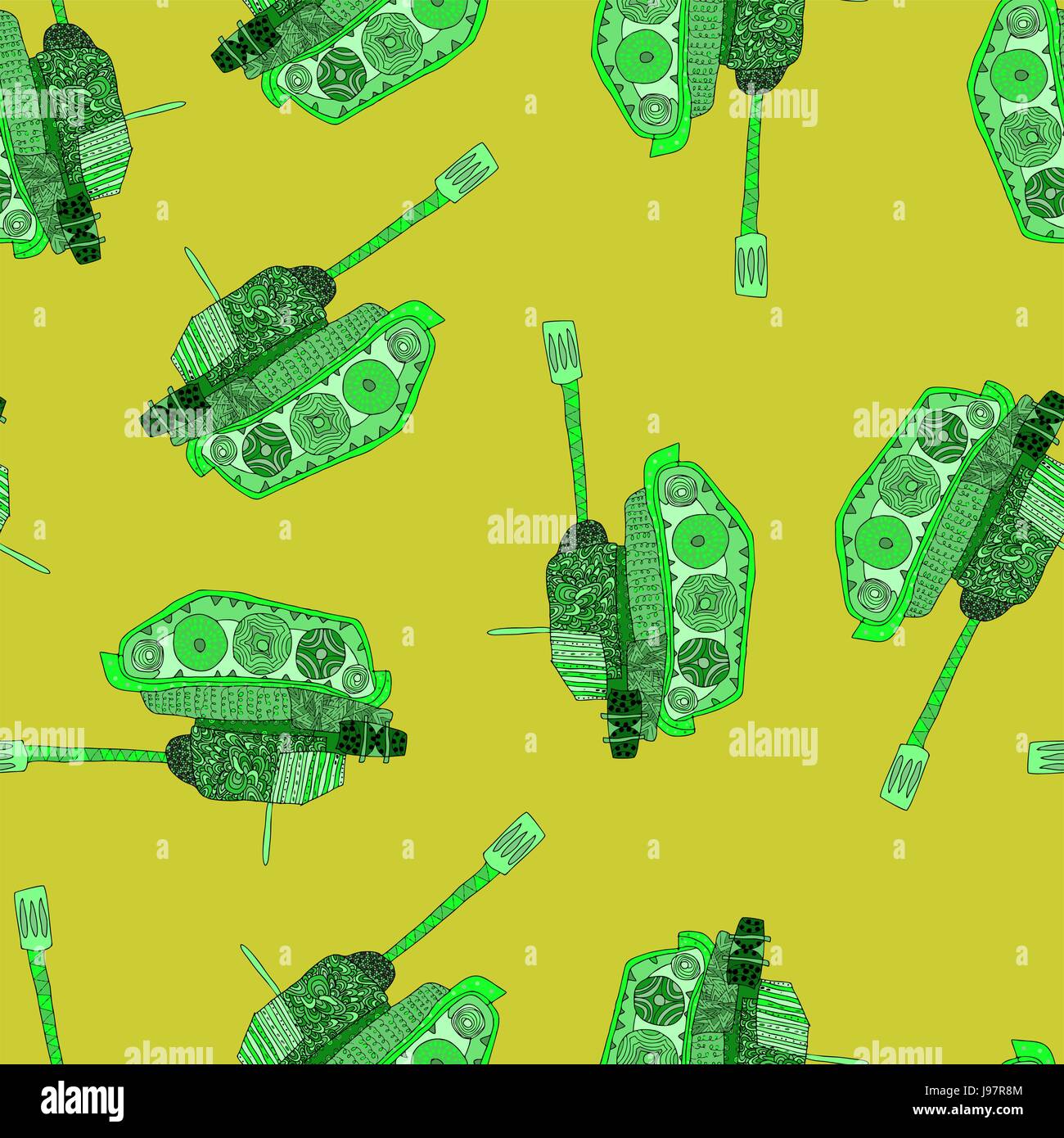 tank seamless pattern Stock Vector Image & Art - Alamy
