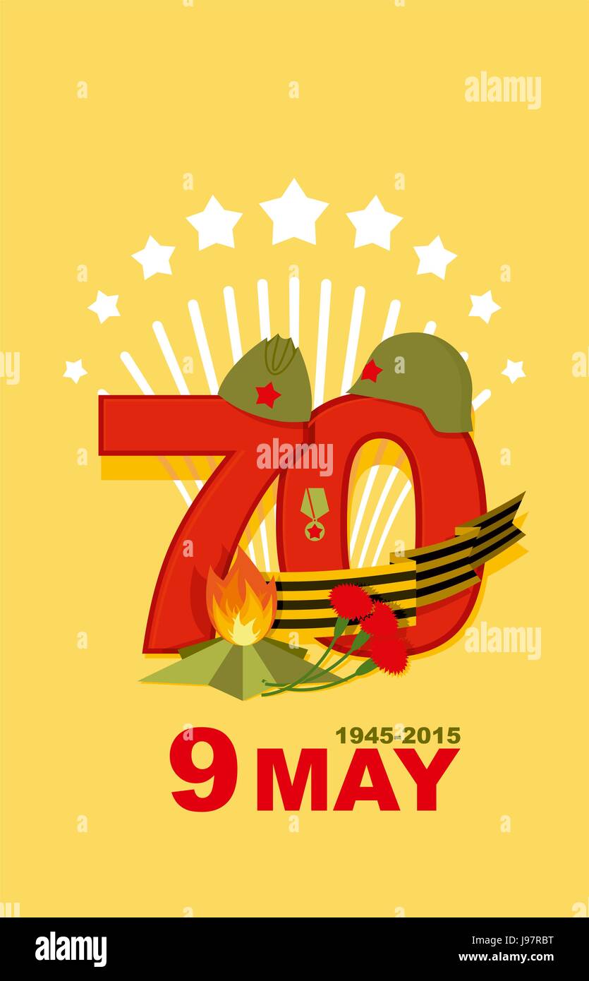 Victory Day card. 9 May. Salute 