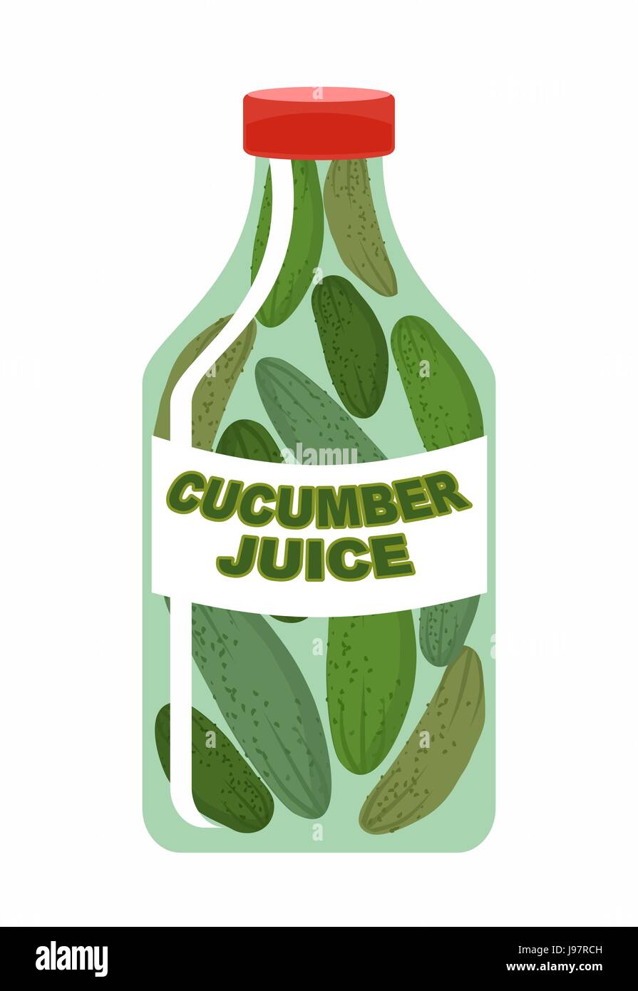 Cucumber juice. Juice from fresh vegetables. Cucumbers in a transparent