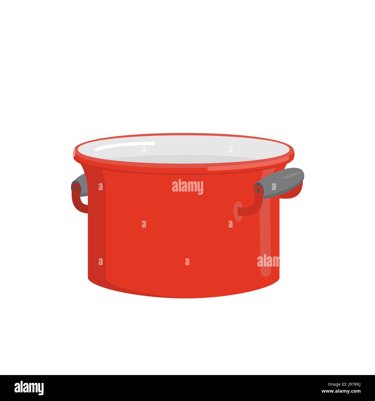 Large cast iron pot Stock Vector Images - Alamy