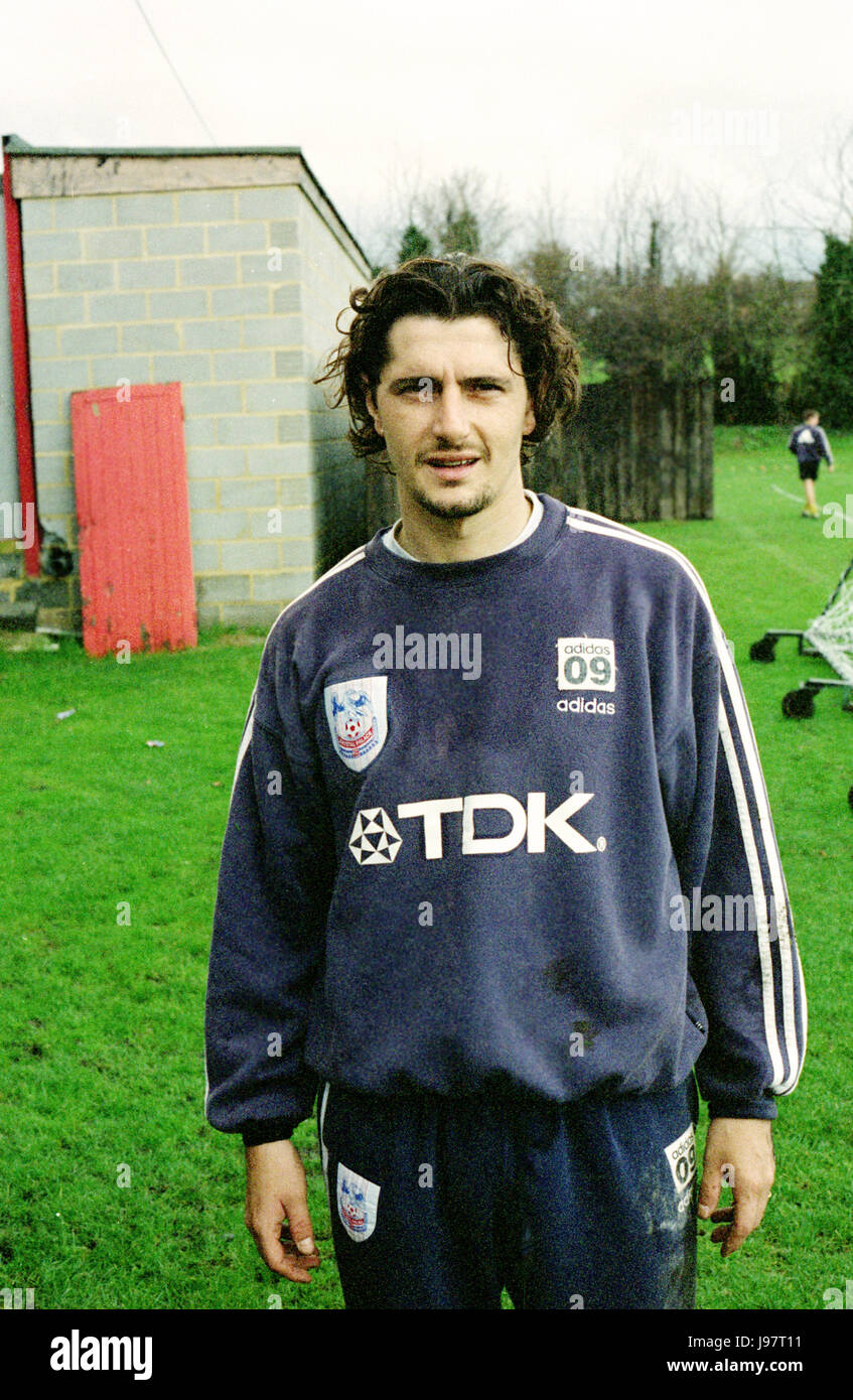 Italian striker Michele Padovano at Crystal Palace FC training camp in