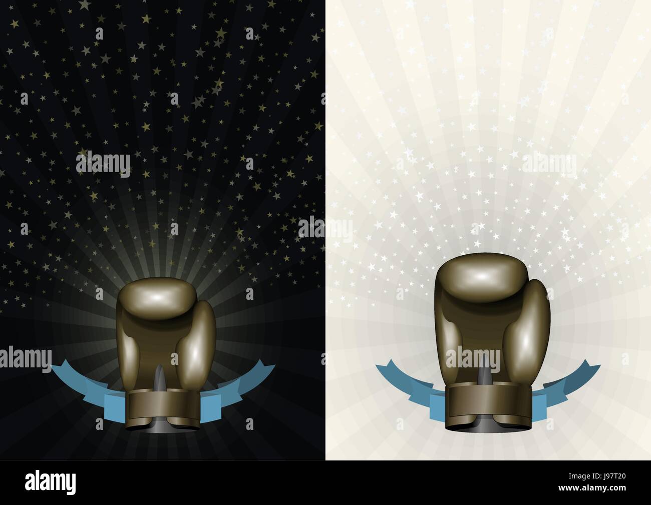 boxing gloves. Template for Championship Awards. boxing Bronze cup