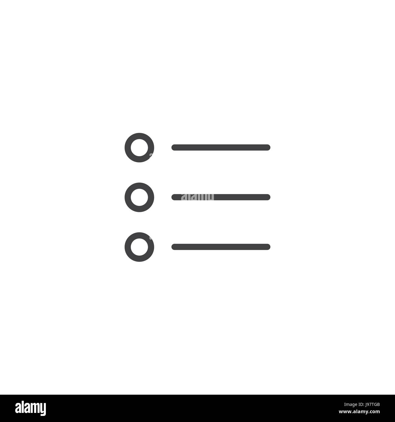 Flat Menu Icon Illustration for Website Navigation Stock Vector Image ...