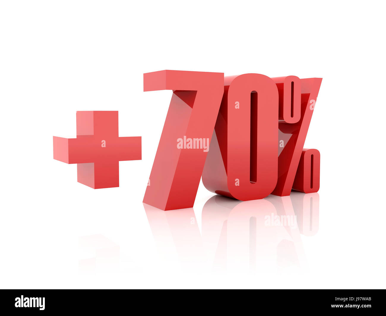 plus-70-percent-concept-3d-illustration-stock-photo-alamy