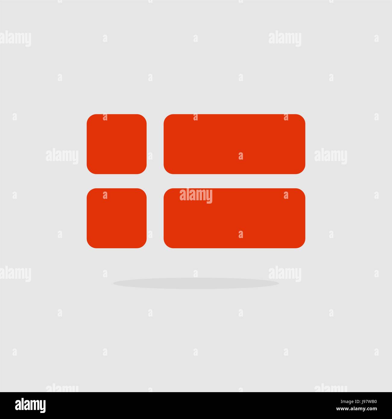 Denmark flag, a stylized Flag Danish of geometrical elements. Vector ...