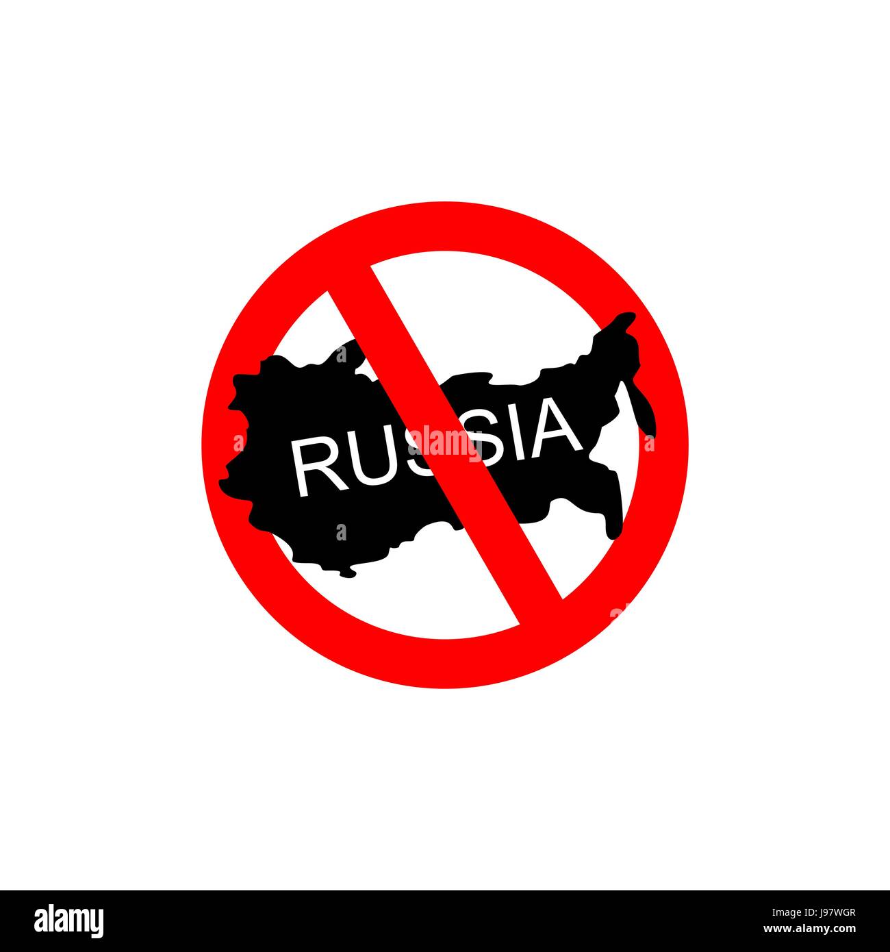 Banned travel russia Stock Vector Images Alamy