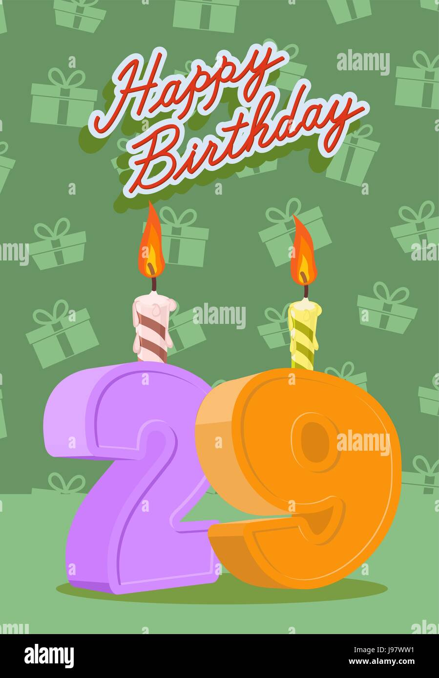 10 years birthday card full vector elements Stock Vector Image & Art - Alamy