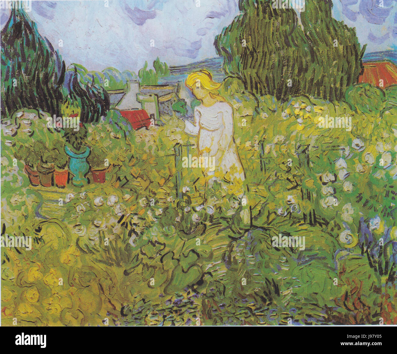 Van Gogh Marguerite Gachet in ihrem Garten Stock Photo - Alamy