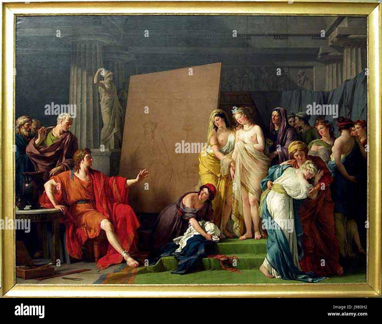 Zeuxis et les filles de Crotone Stock Photo Alamy