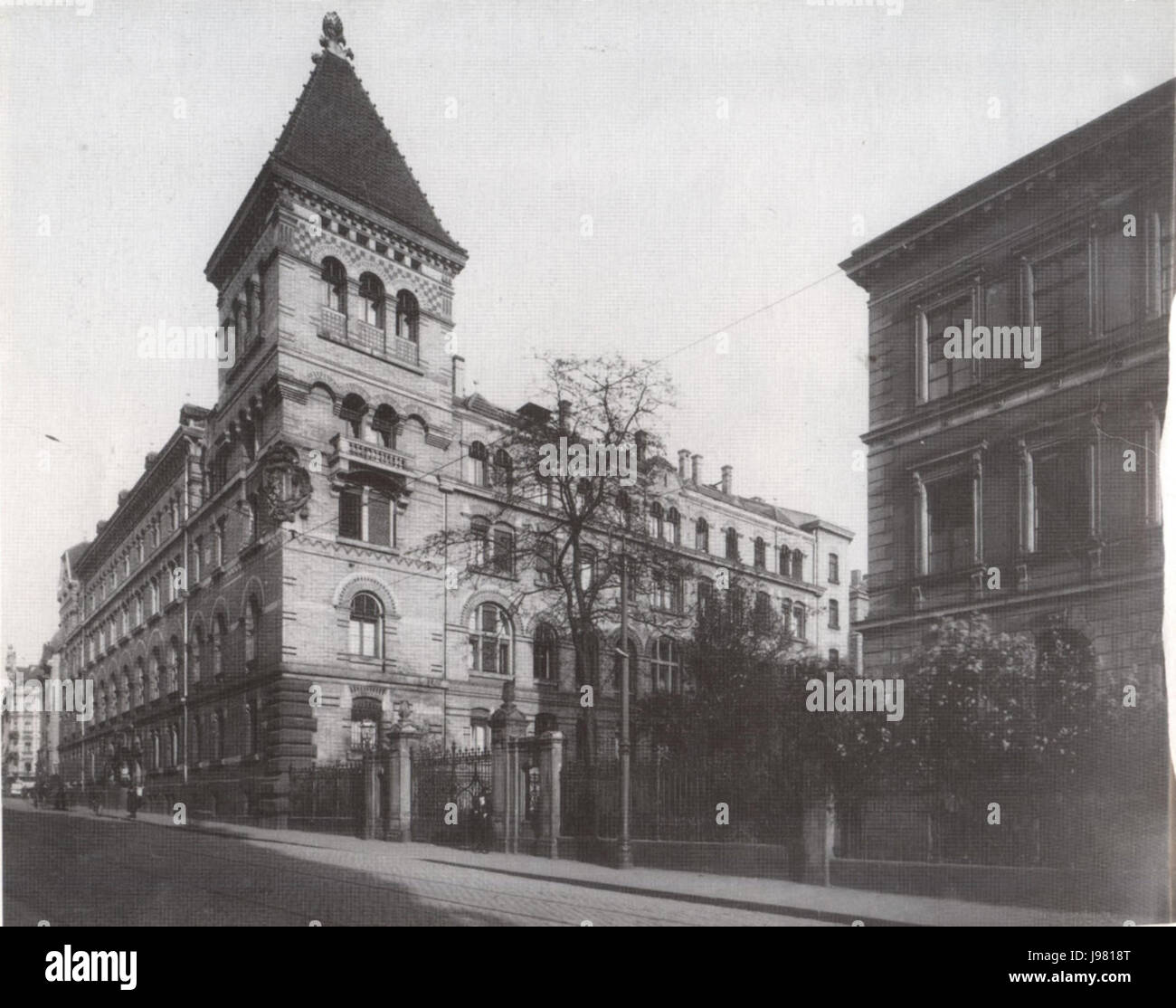 Polizeiamt Waechterstrasse Leipzig um 1905 Stock Photo - Alamy