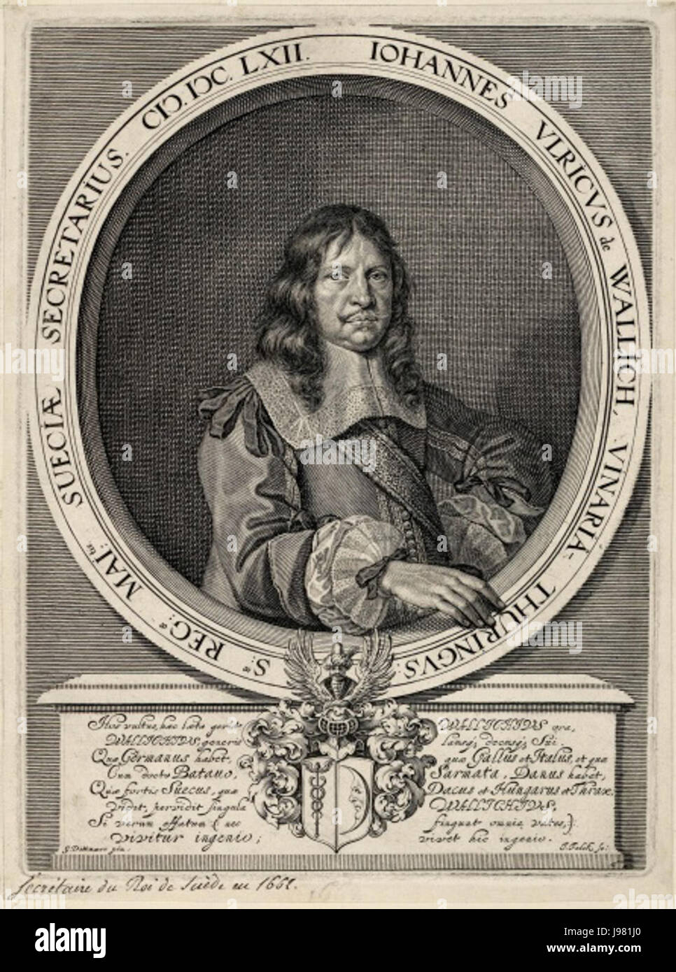 Johann Ulrich Wallich 1662 Stock Photo Alamy