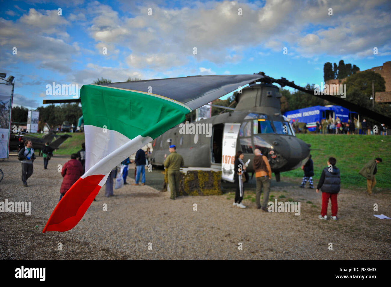 CH-47 Chinook helicopter Stock Photo