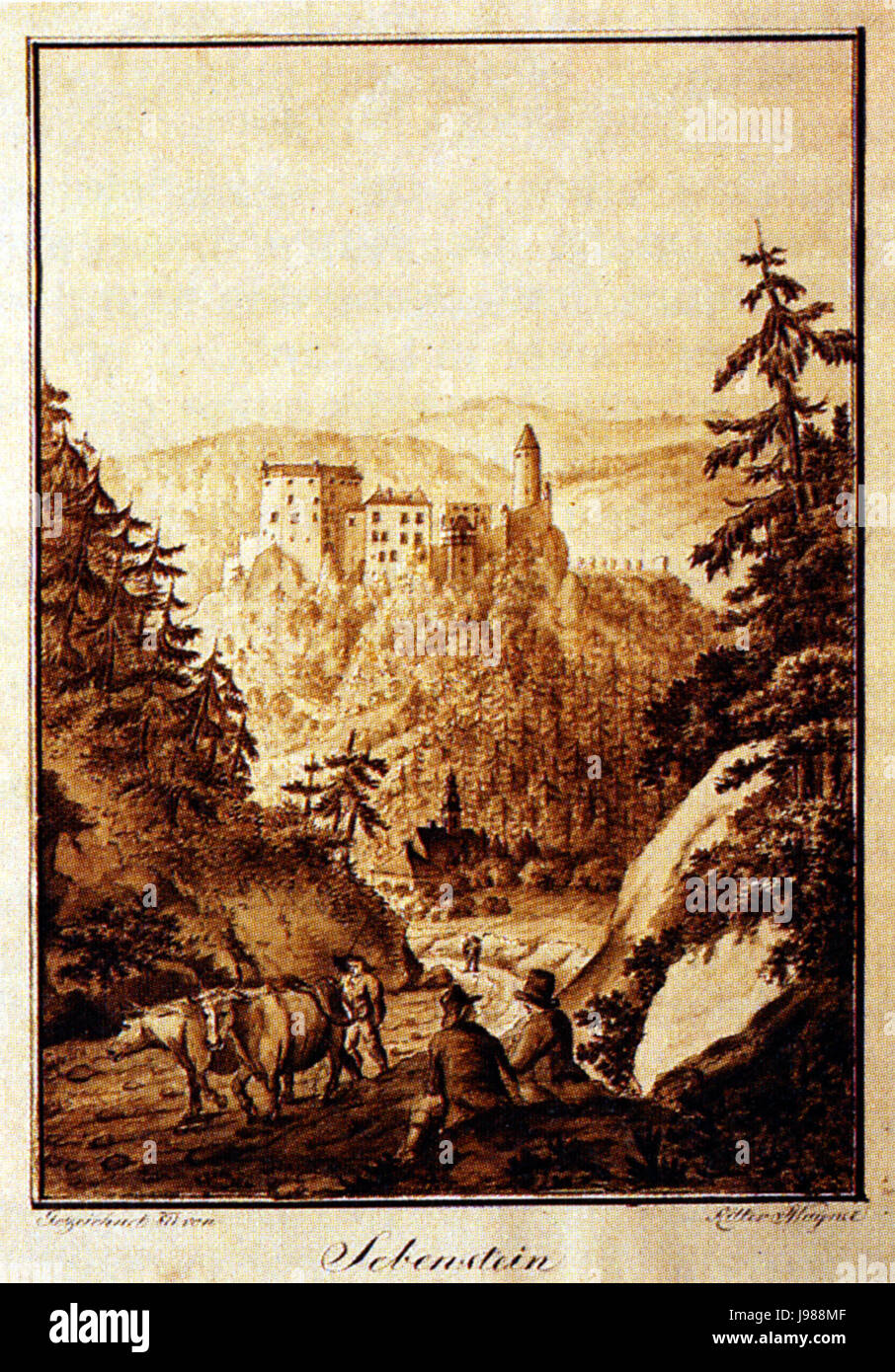 Seebenstein (1811) Stock Photo