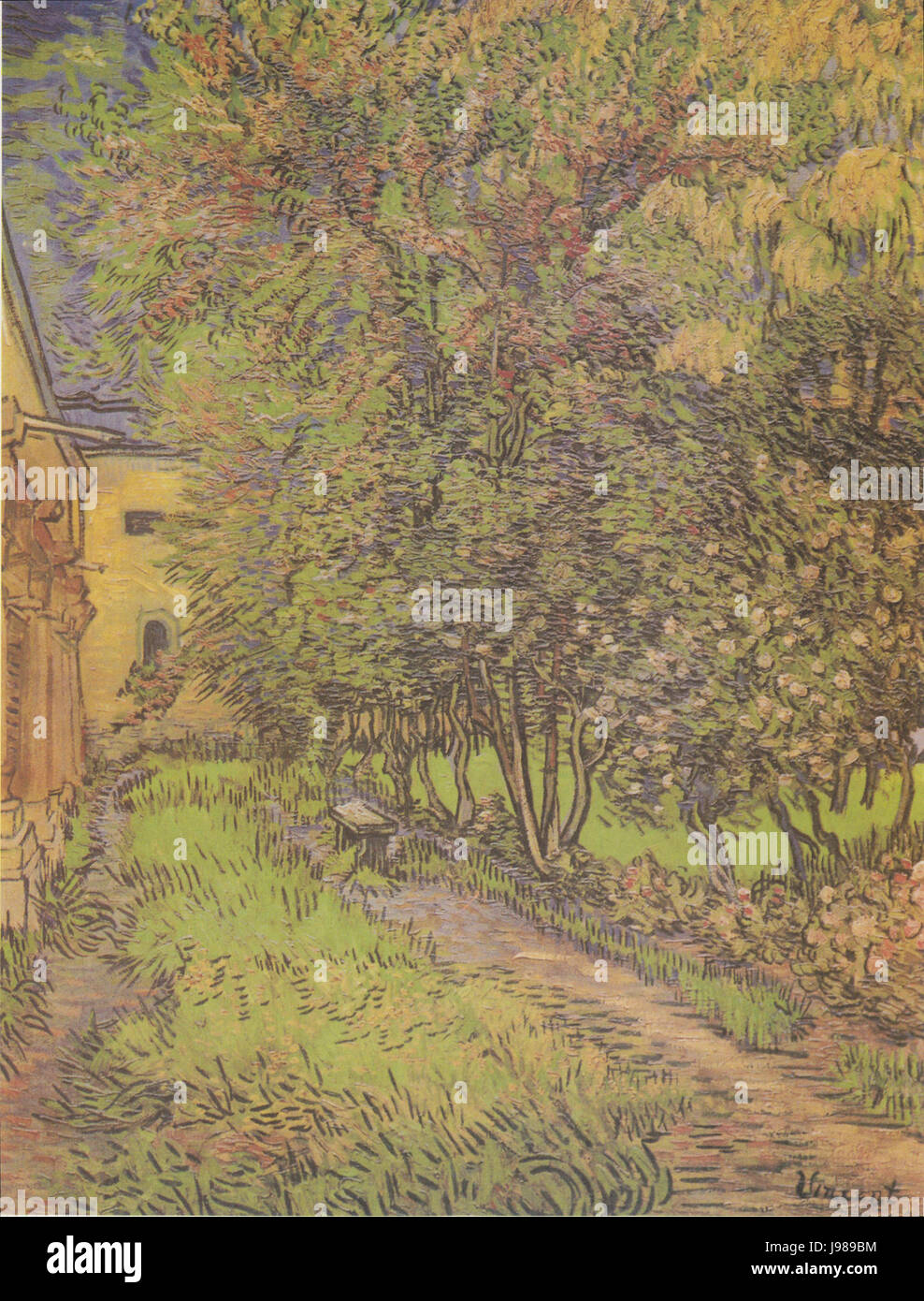 Van Gogh Garten des Hospitals Saint Paul Stock Photo Alamy