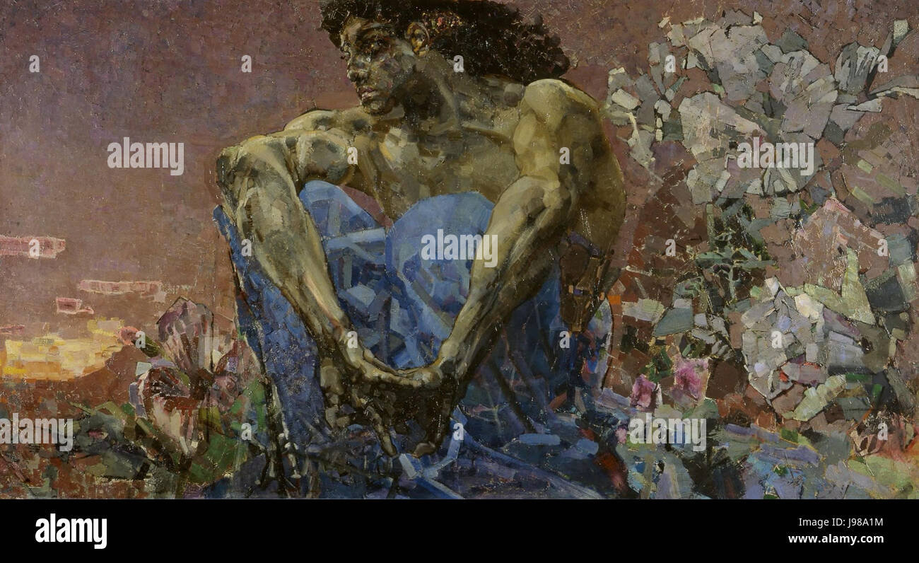 Vrubel Demon Stock Photo