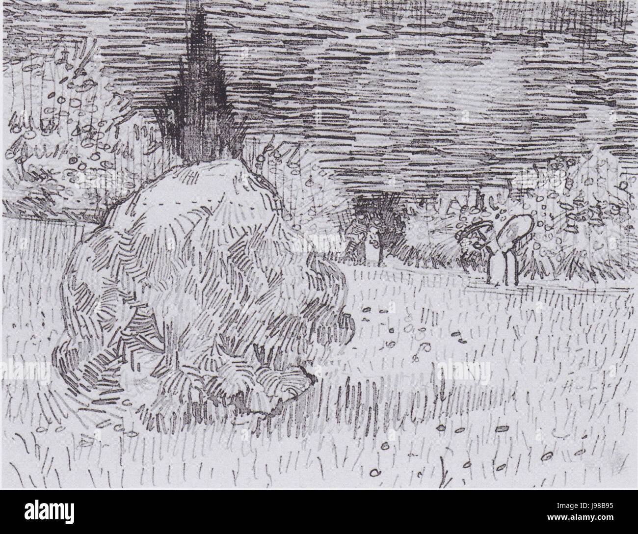 Van Gogh Busch im Park von Arles Der Garten des Dichters II Stock Photo