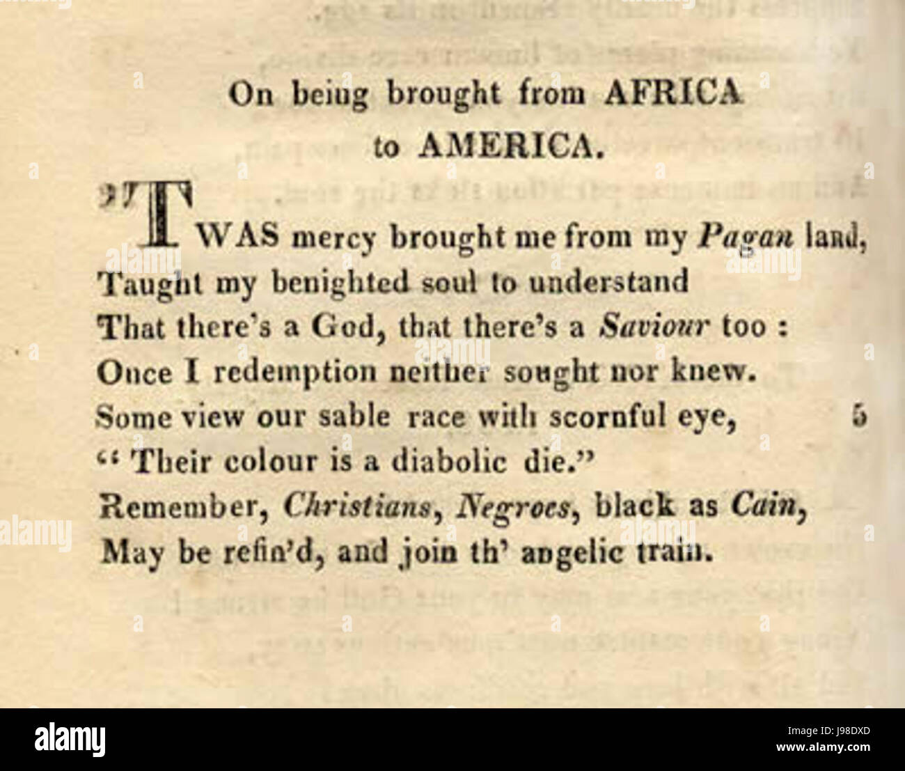 Phillis wheatley hires stock photography and images Alamy
