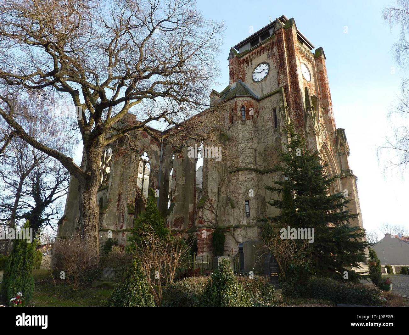Church Ruins On The Outskirts Of Leipzig Wachau Stock Photo Alamy