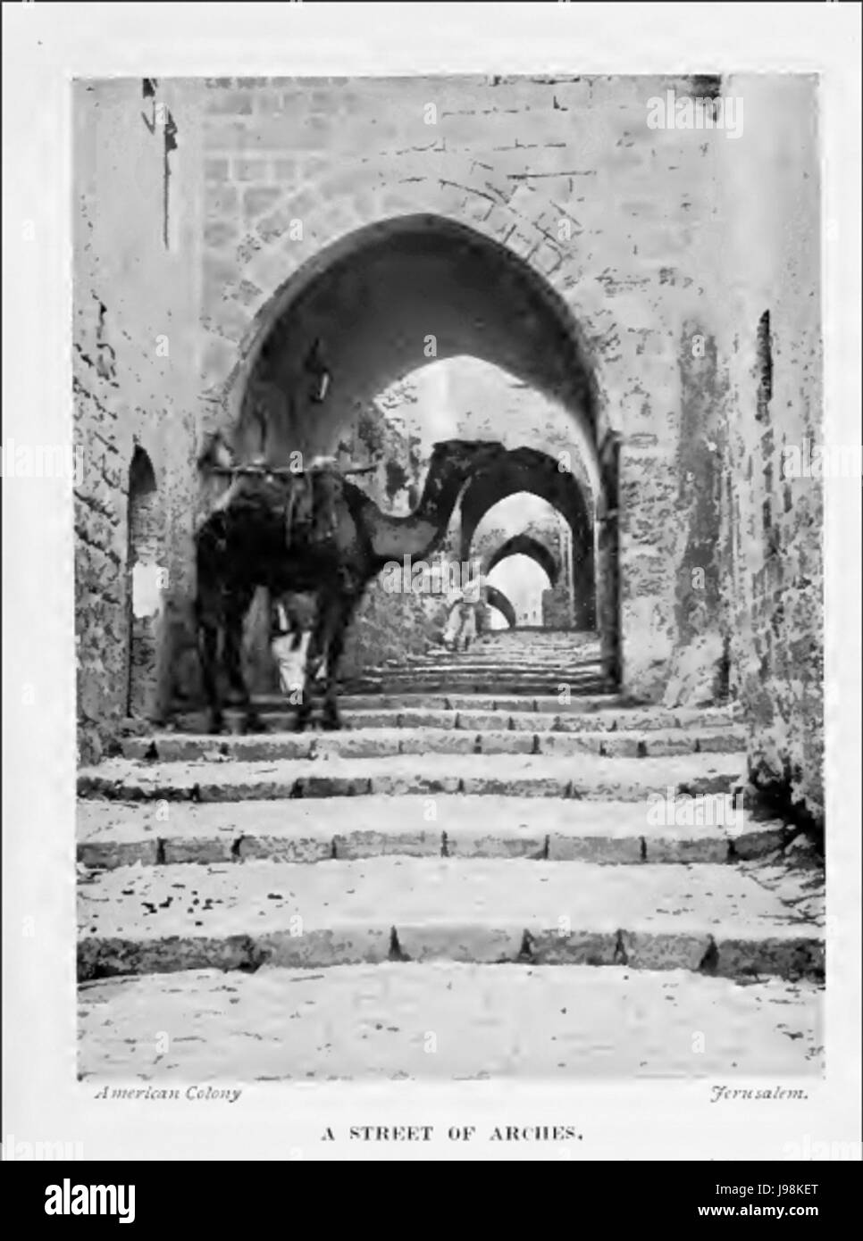 Jerusalem old city street Black and White Stock Photos & Images - Alamy