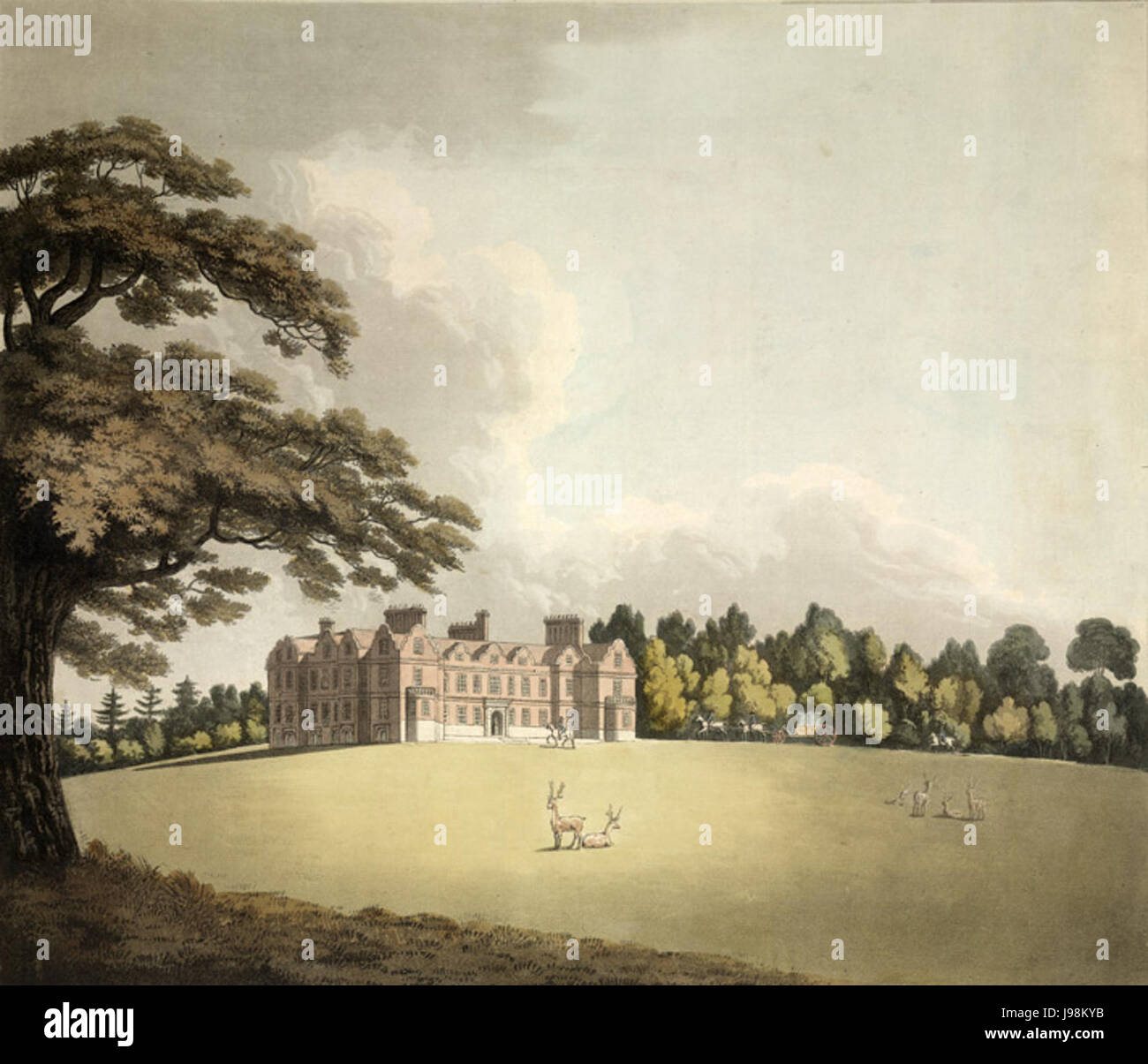 Surenden Dering in Kent by William Green 1790 Stock Photo - Alamy