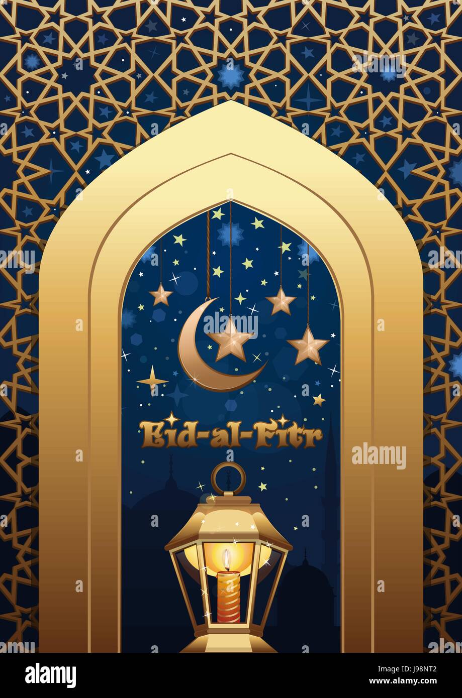 Ramadan Mubarak islamic background. Eid al Fitr Stock Vector Image & Art -  Alamy