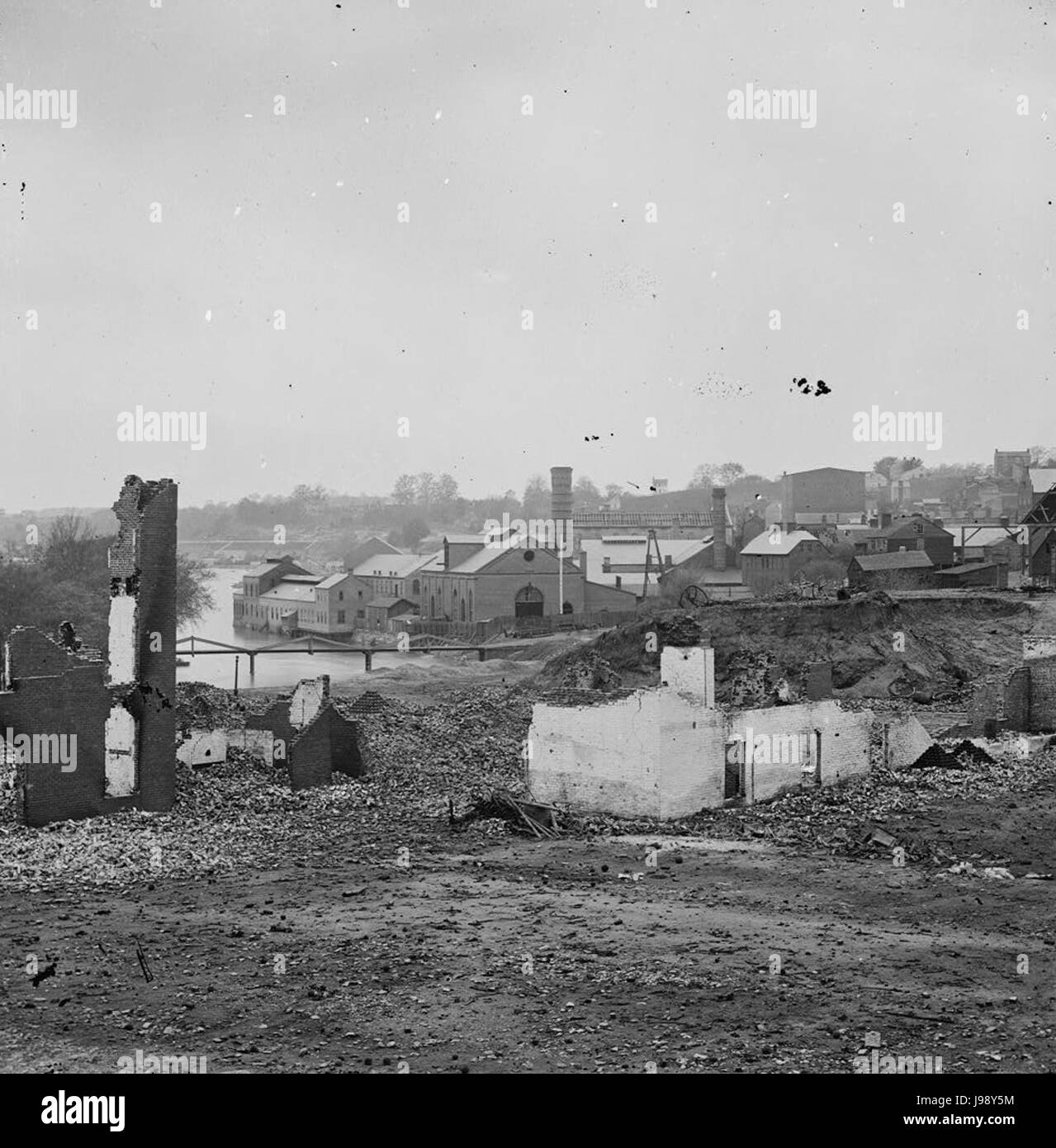 Richmond, Virginia. View of Tredegar Iron Works Stock Photo - Alamy