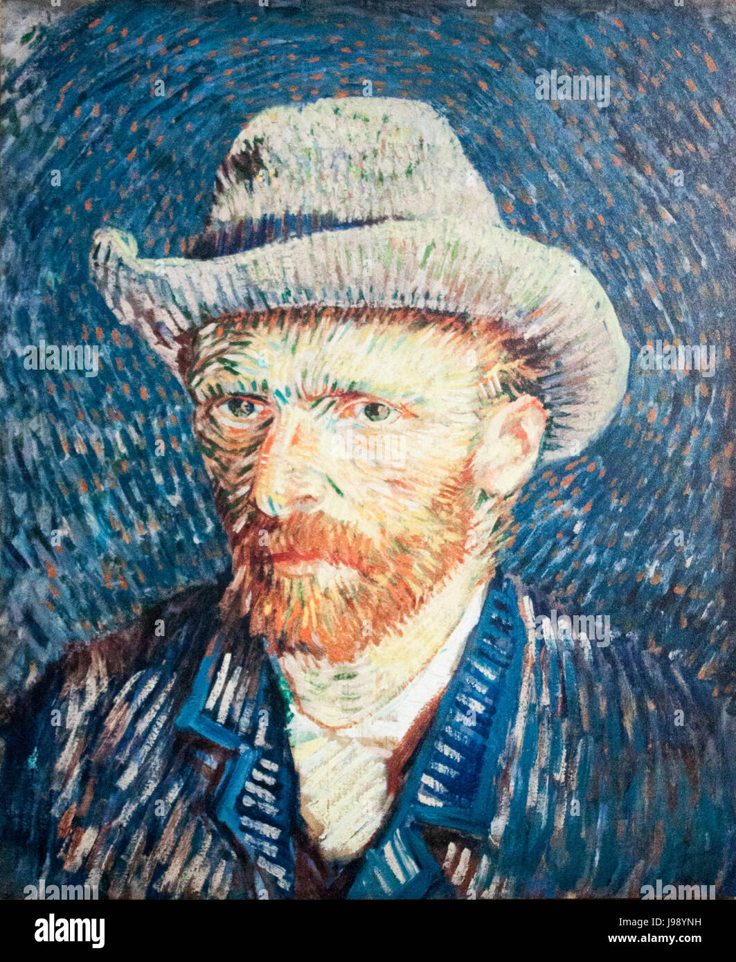 Self Portrait with Grey Felt Hat My Dream Stock Photo Alamy