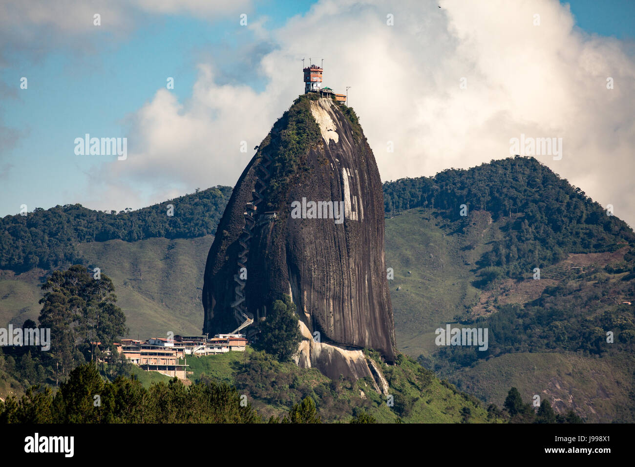 Giant granite rock in Penal Colombia Stock Photo