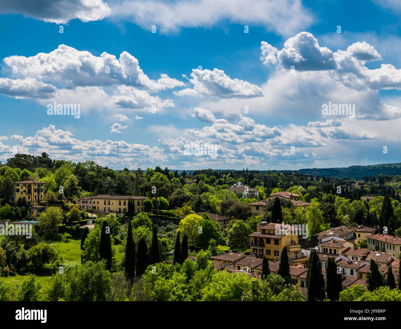 Florence, Italy - 19 April 2017 - Boboli Gardens in Florence, Italy. Stock Photo