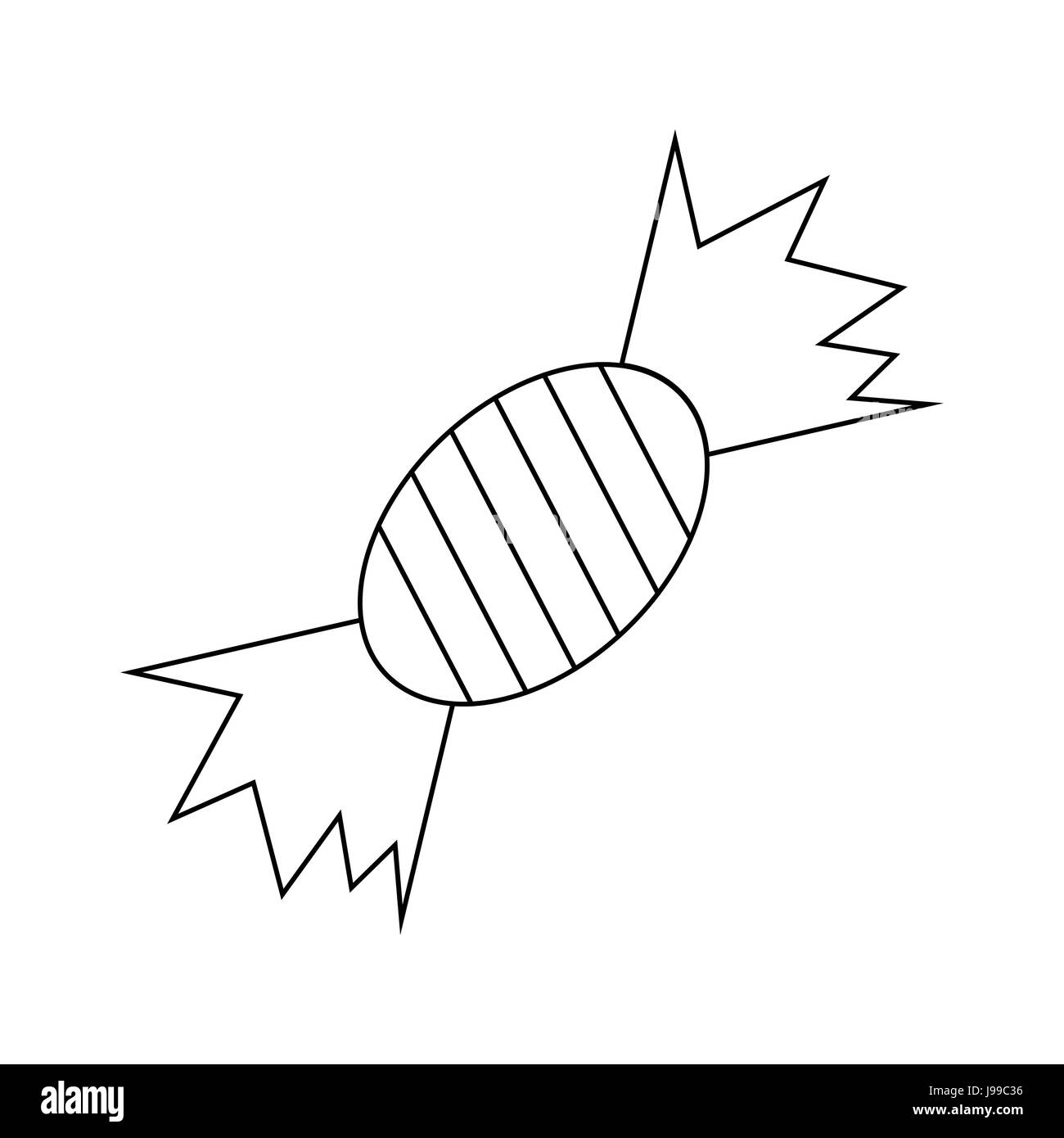 Halloween candy icon, outline style Stock Vector Image & Art - Alamy