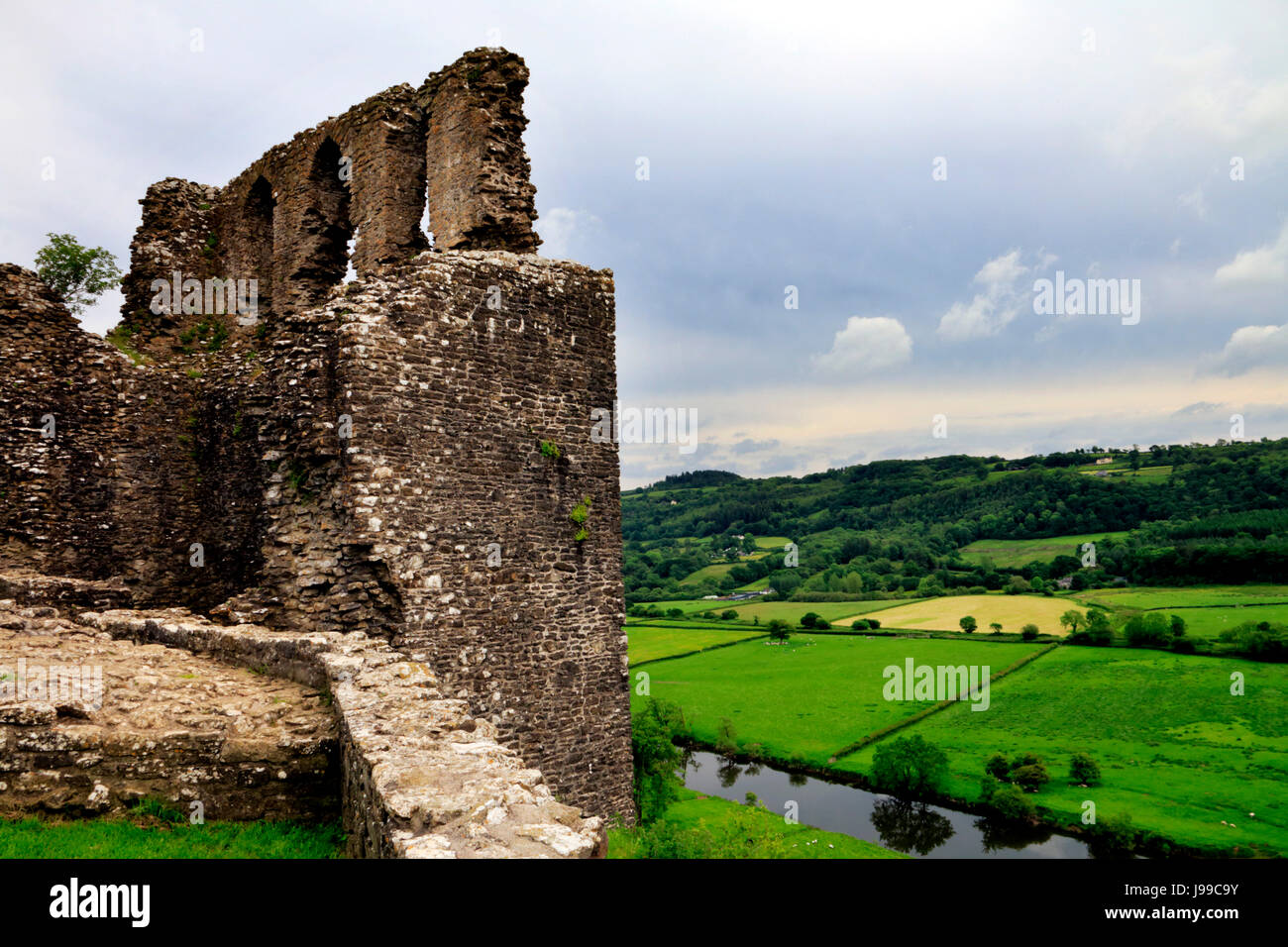 Dryslwyn Castle in mid Wales Stock Photo Alamy