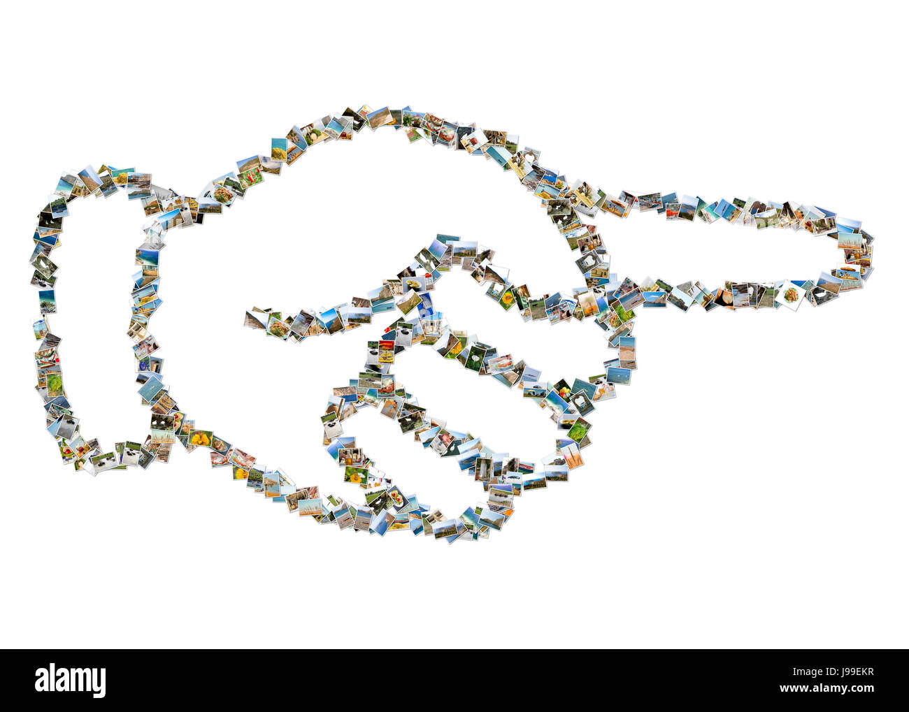 indicate, show, hand, finger, direction, collage, photos, images, photo