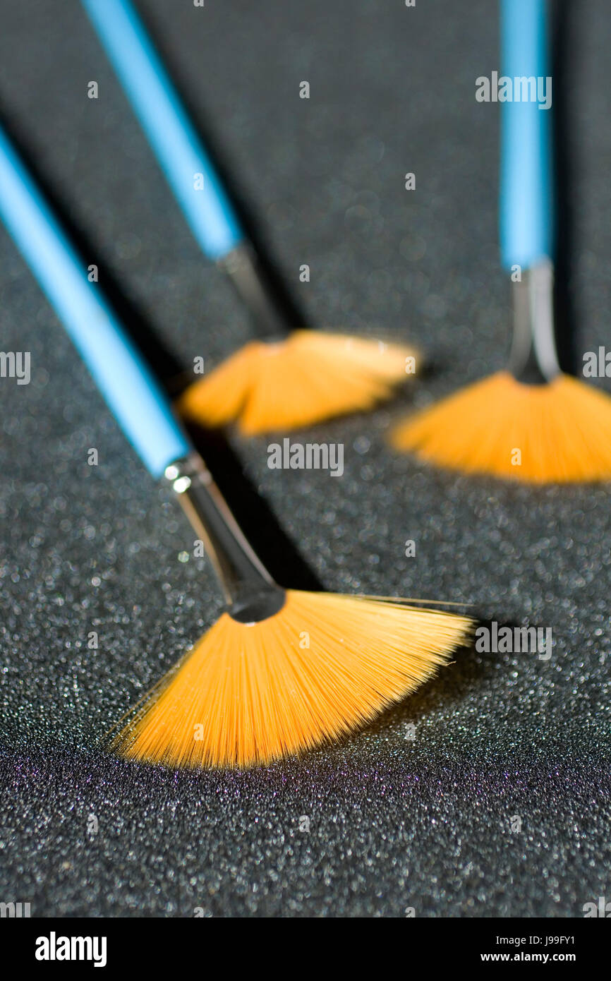 tool, art, brushes, stool, art, colour, painting, studio, decor, brush, paint, Stock Photo