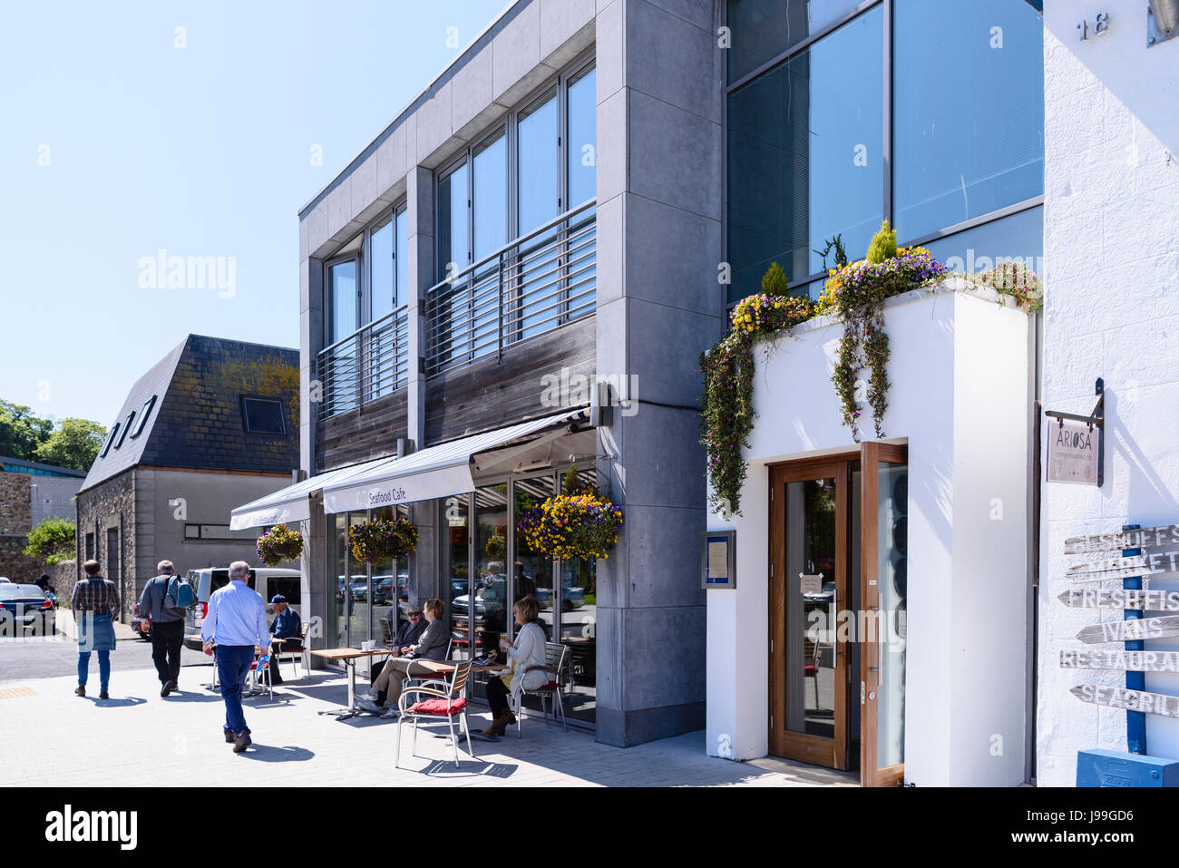 Beshoff's fish and seafood restaurant. in Howth, Dublin, Ireland. Stock Photo