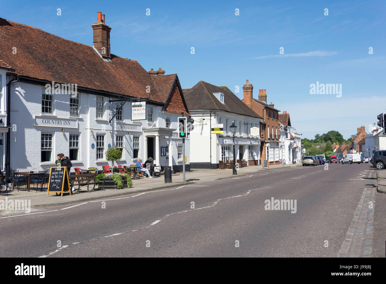 Odiham High Street, Odiham, Hampshire, England, United Kingdom Stock Photo