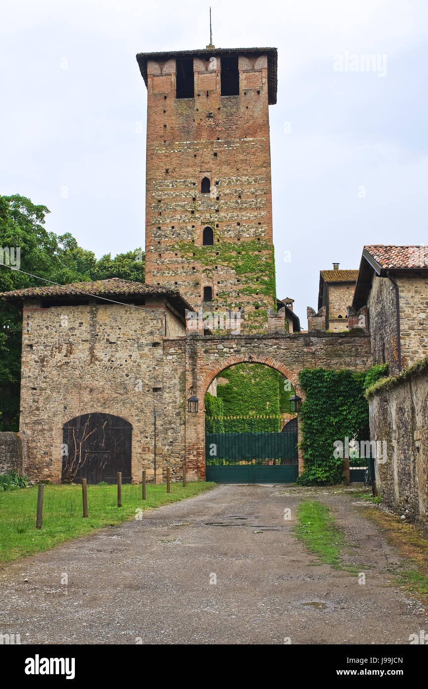 Castle of Vigolzone. Emilia-Romagna. Italy. Stock Photo