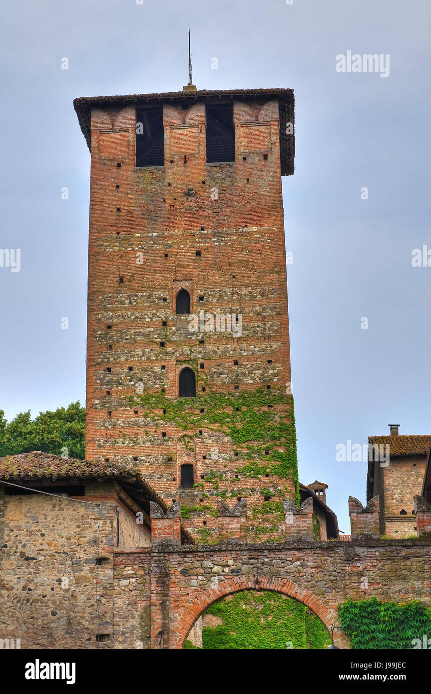 Castle of Vigolzone. Emilia-Romagna. Italy. Stock Photo