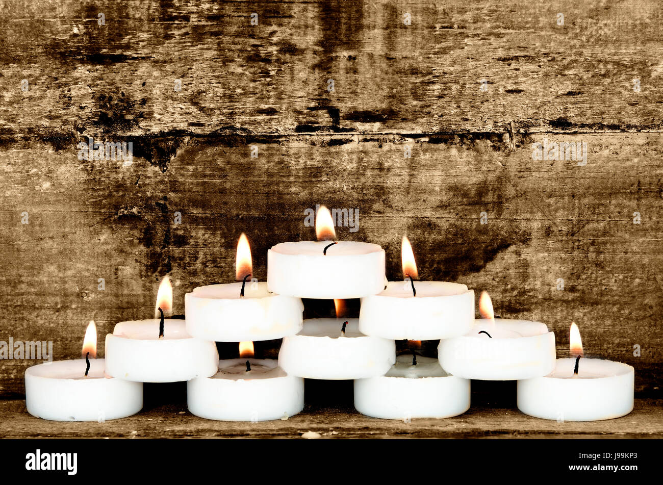 candle, pyramid, deco, flame, flames, wooden, zen, light, candle, pyramid, Stock Photo