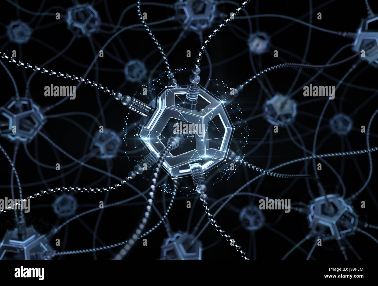 Artificial Neural Network Stock Photo