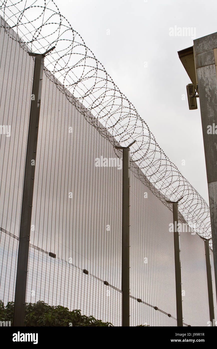 High security fence Stock Photo Alamy